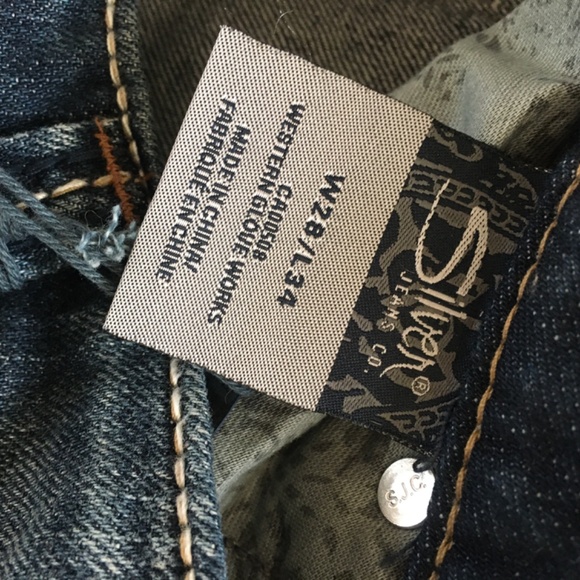 Silver Jeans McKenzie slim straight leg sz 28/34 NWOT - Picture 6 of 7